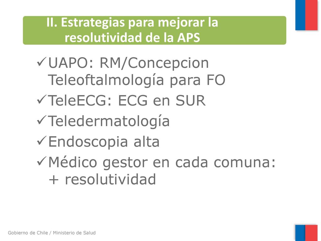 II. Estrategias para mejorar la resolutividad de la APS