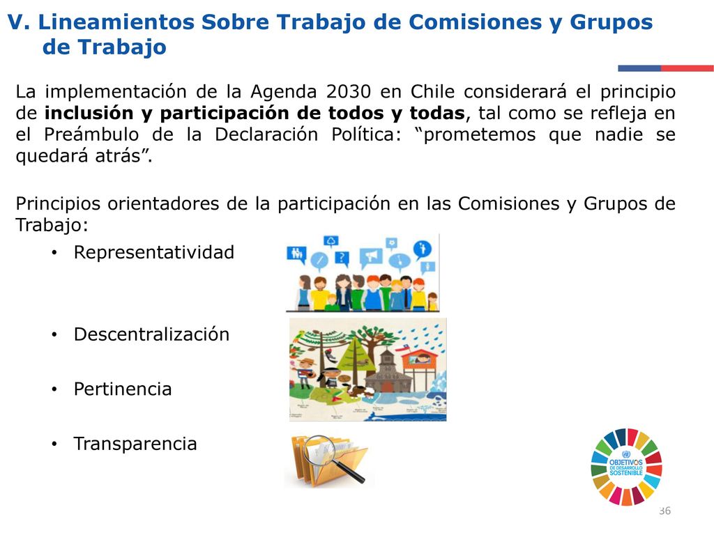 V. Lineamientos Sobre Trabajo de Comisiones y Grupos de Trabajo