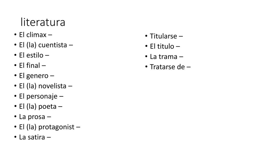 literatura El climax – Titularse – El (la) cuentista – El titulo –