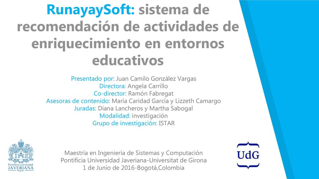 RunayaySoft: sistema de recomendación de actividades de enriquecimiento en entornos educativos