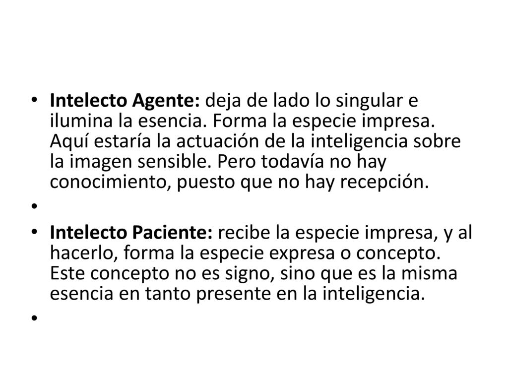 Intelecto Agente: deja de lado lo singular e ilumina la esencia