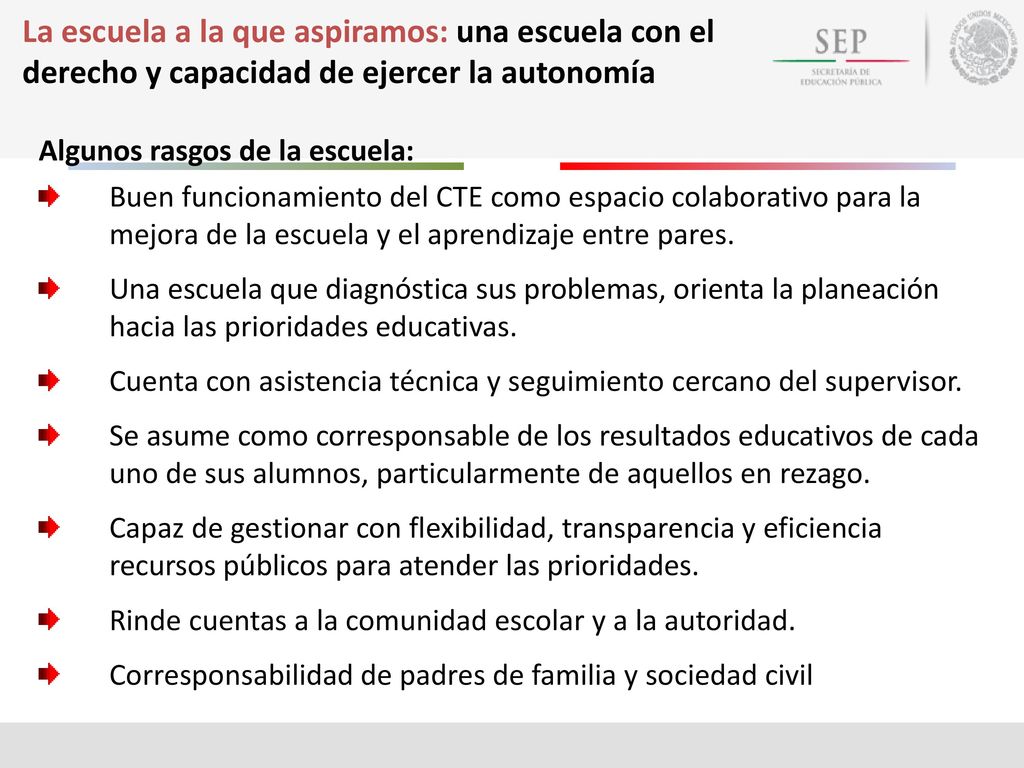 La escuela a la que aspiramos: una escuela con el derecho y capacidad de ejercer la autonomía
