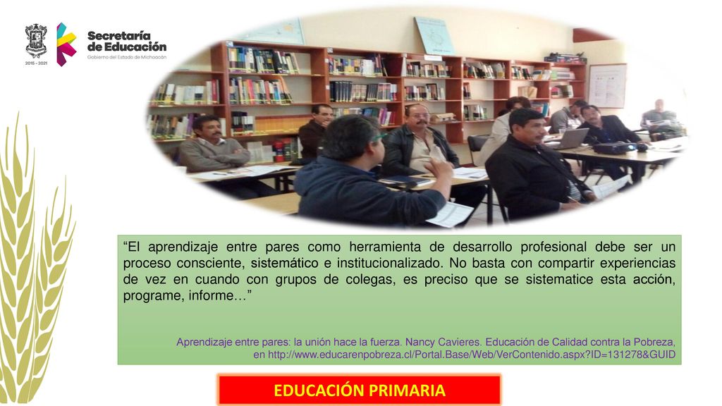 El aprendizaje entre pares como herramienta de desarrollo profesional debe ser un proceso consciente, sistemático e institucionalizado. No basta con compartir experiencias de vez en cuando con grupos de colegas, es preciso que se sistematice esta acción, programe, informe…