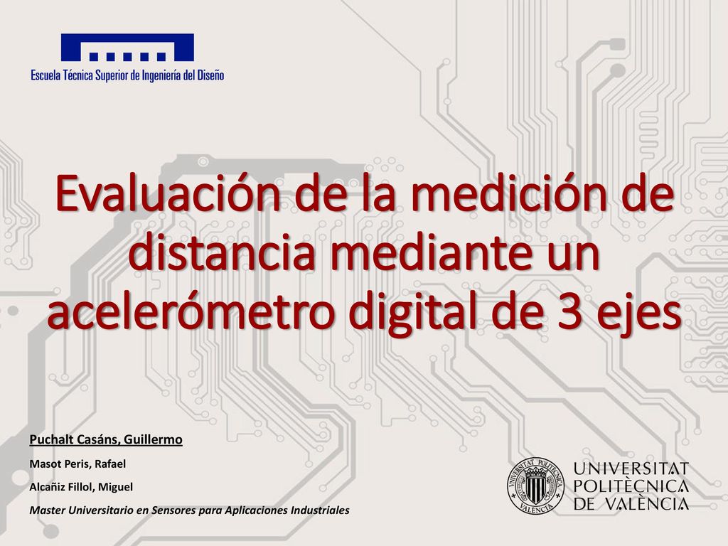 Evaluación de la medición de distancia mediante un acelerómetro digital de 3 ejes