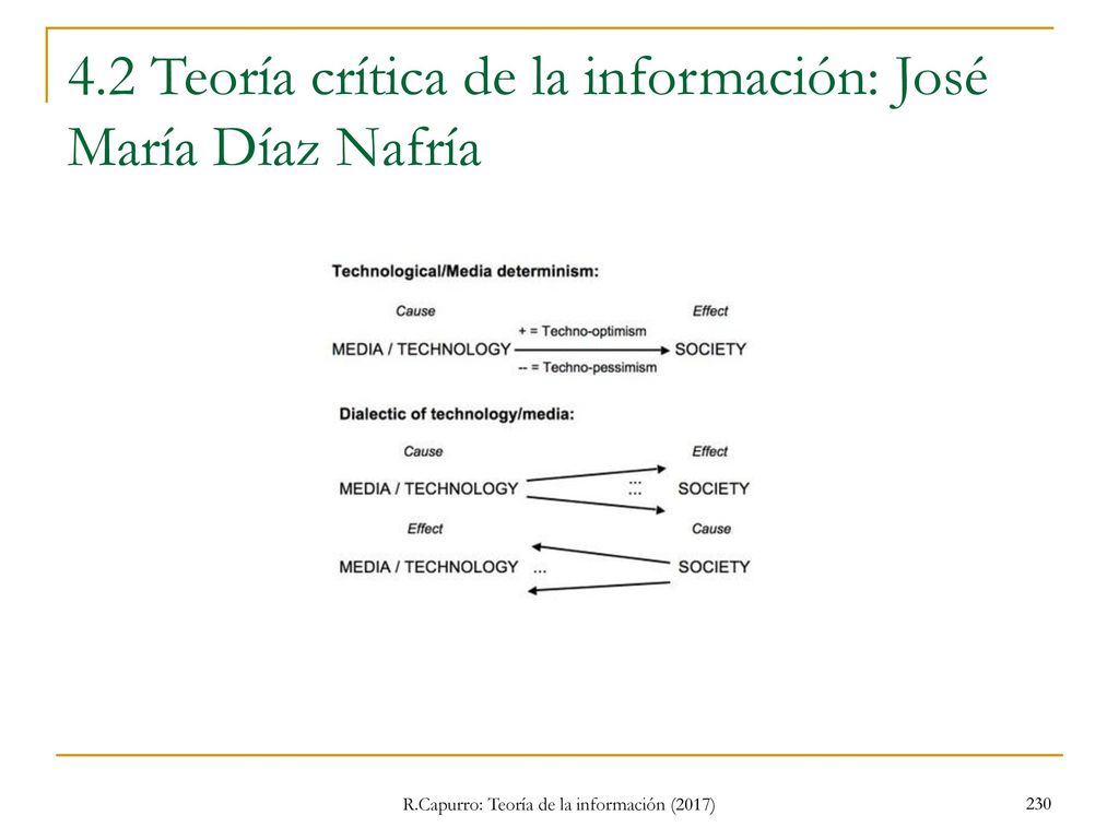 4.2 Teoría crítica de la información: José María Díaz Nafría