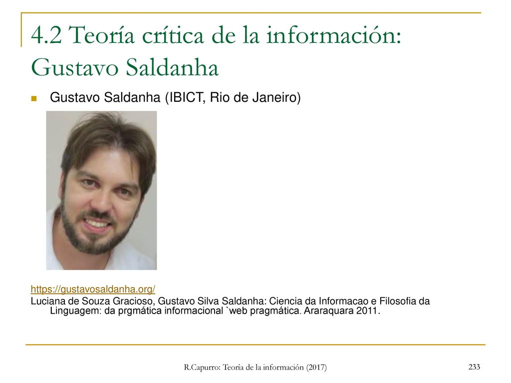 4.2 Teoría crítica de la información: Gustavo Saldanha
