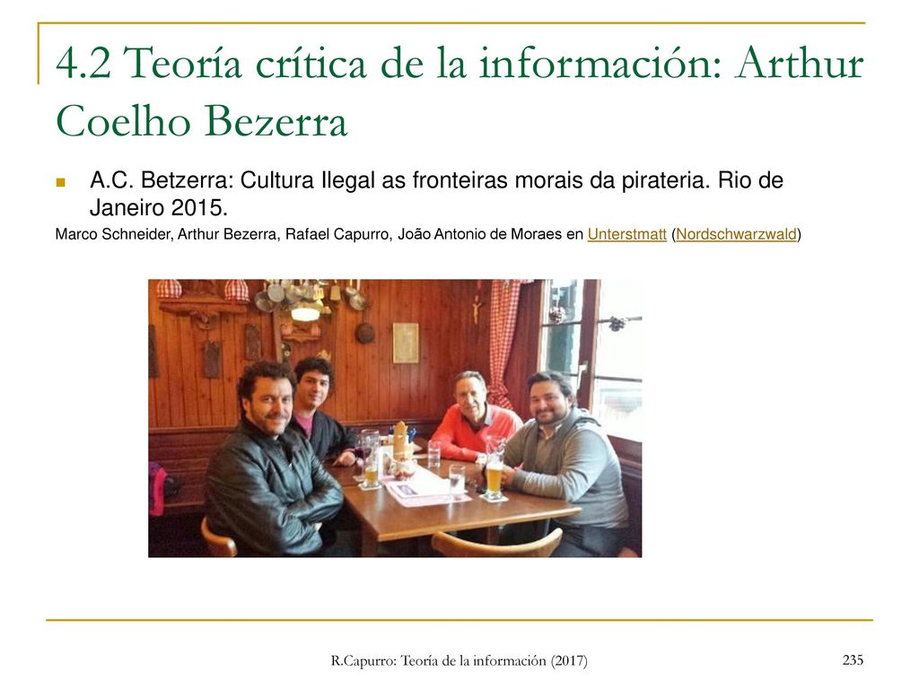4.2 Teoría crítica de la información: Arthur Coelho Bezerra