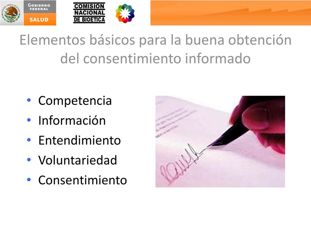 Elementos básicos para la buena obtención del consentimiento informado