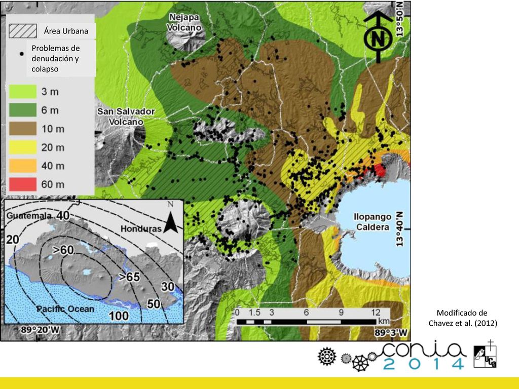 Área Urbana Problemas de denudación y colapso Modificado de Chavez et al. (2012)