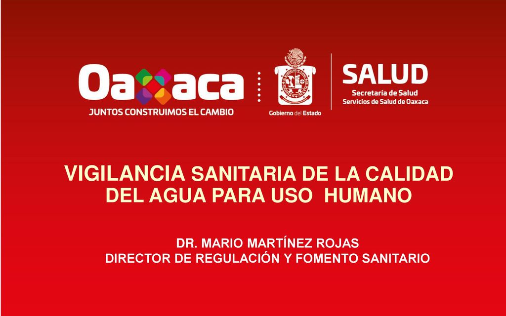 VIGILANCIA SANITARIA DE LA CALIDAD DEL AGUA PARA USO HUMANO