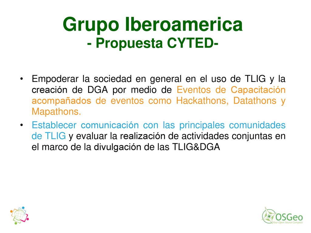 Grupo Iberoamerica - Propuesta CYTED-