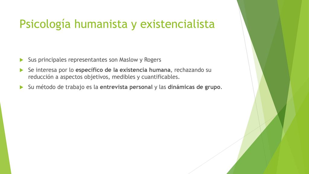 Psicología humanista y existencialista