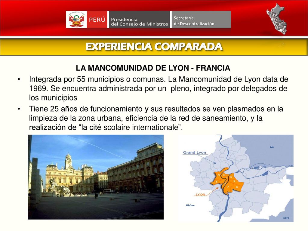LA MANCOMUNIDAD DE LYON - FRANCIA Planes Anuales de Transferencias