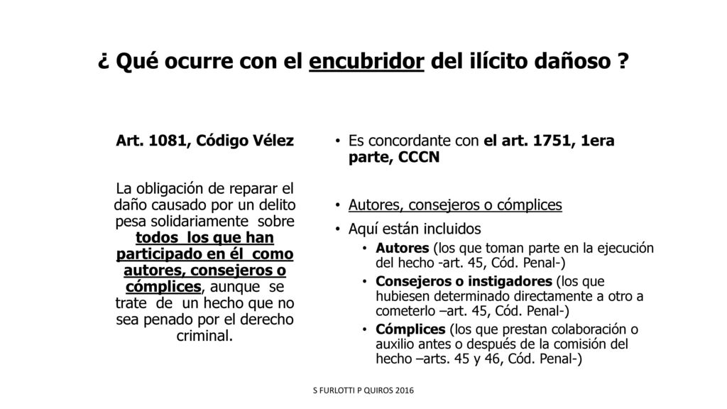 ¿ Qué ocurre con el encubridor del ilícito dañoso