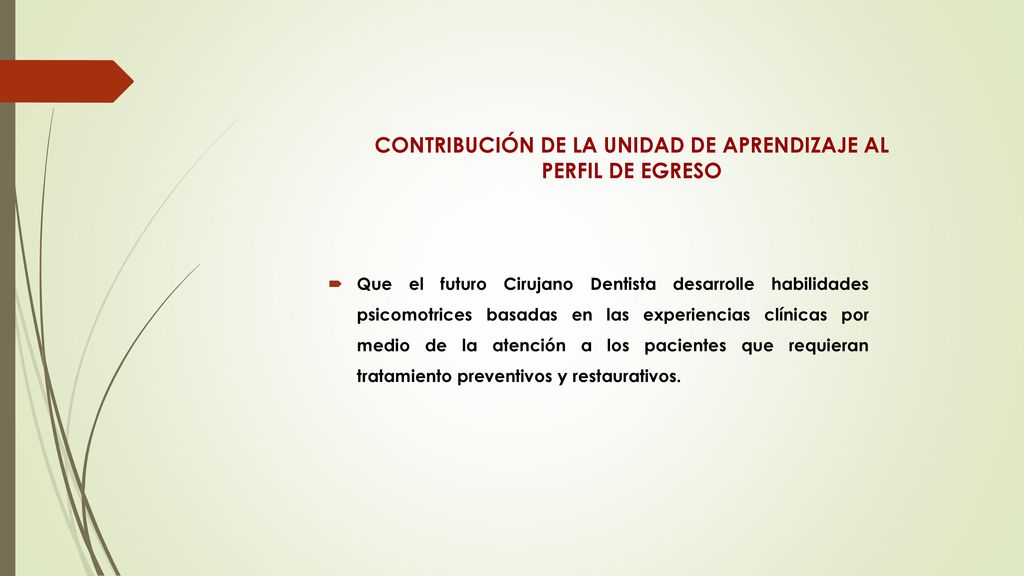 CONTRIBUCIÓN DE LA UNIDAD DE APRENDIZAJE AL PERFIL DE EGRESO