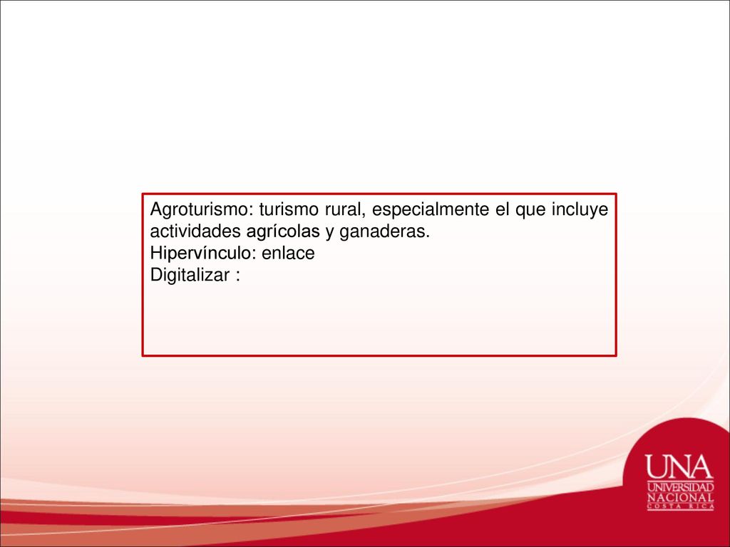 Agroturismo: turismo rural, especialmente el que incluye actividades agrícolas y ganaderas.