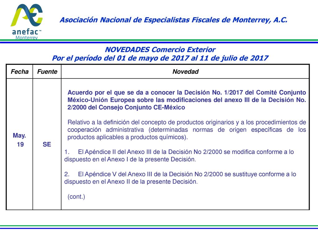 Asociación Nacional de Especialistas Fiscales de Monterrey, A.C.
