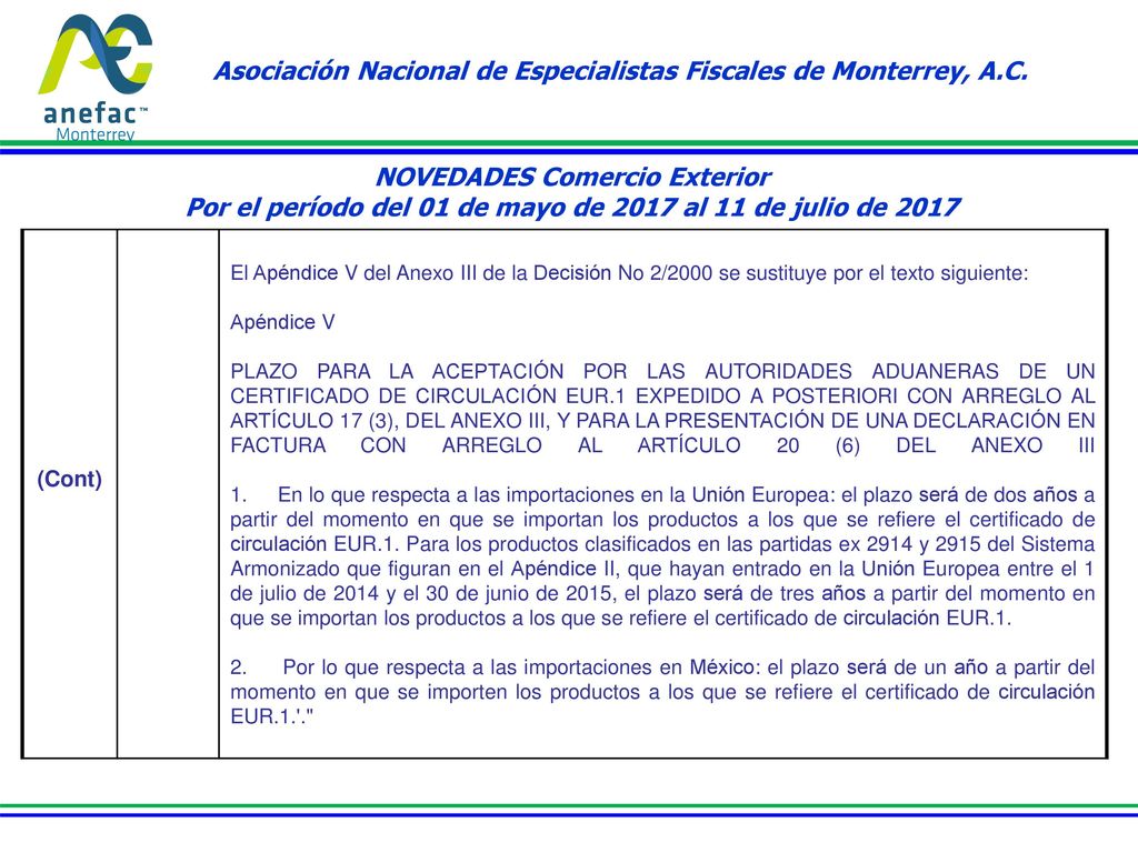 Asociación Nacional de Especialistas Fiscales de Monterrey, A.C.