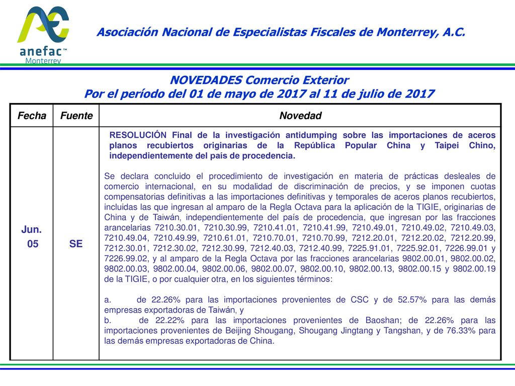Asociación Nacional de Especialistas Fiscales de Monterrey, A.C.