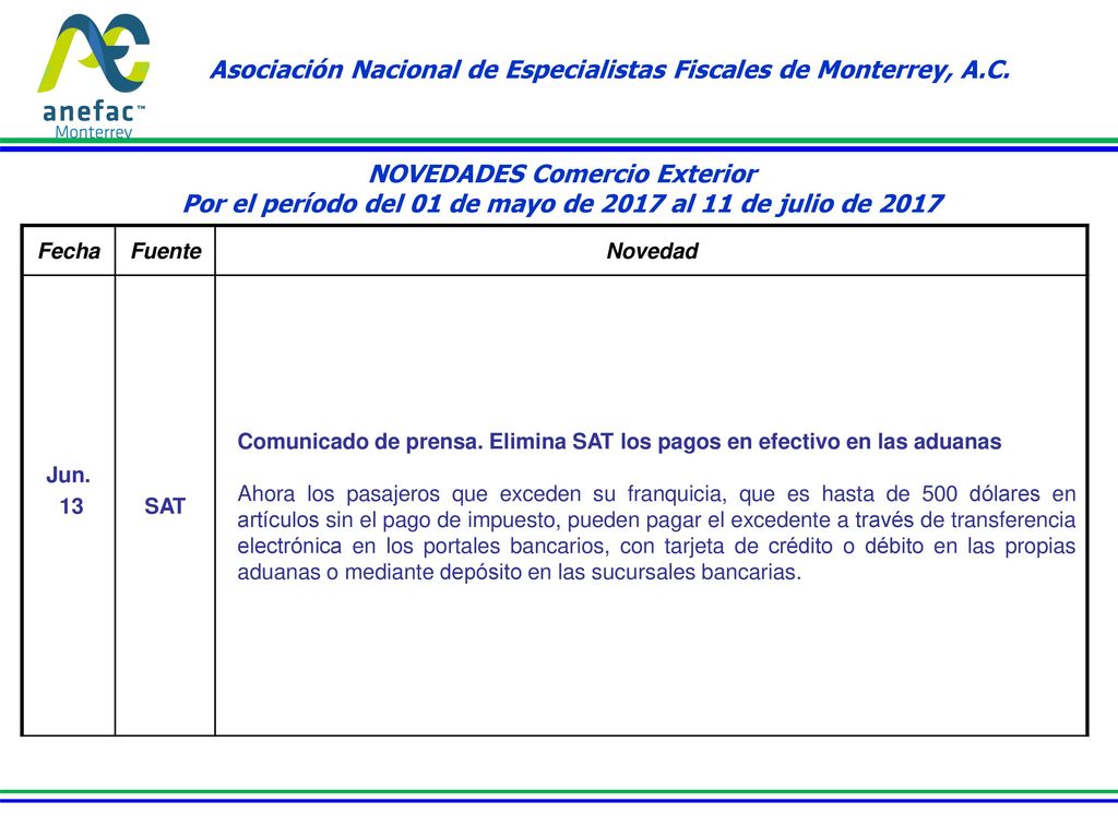 Asociación Nacional de Especialistas Fiscales de Monterrey, A.C.