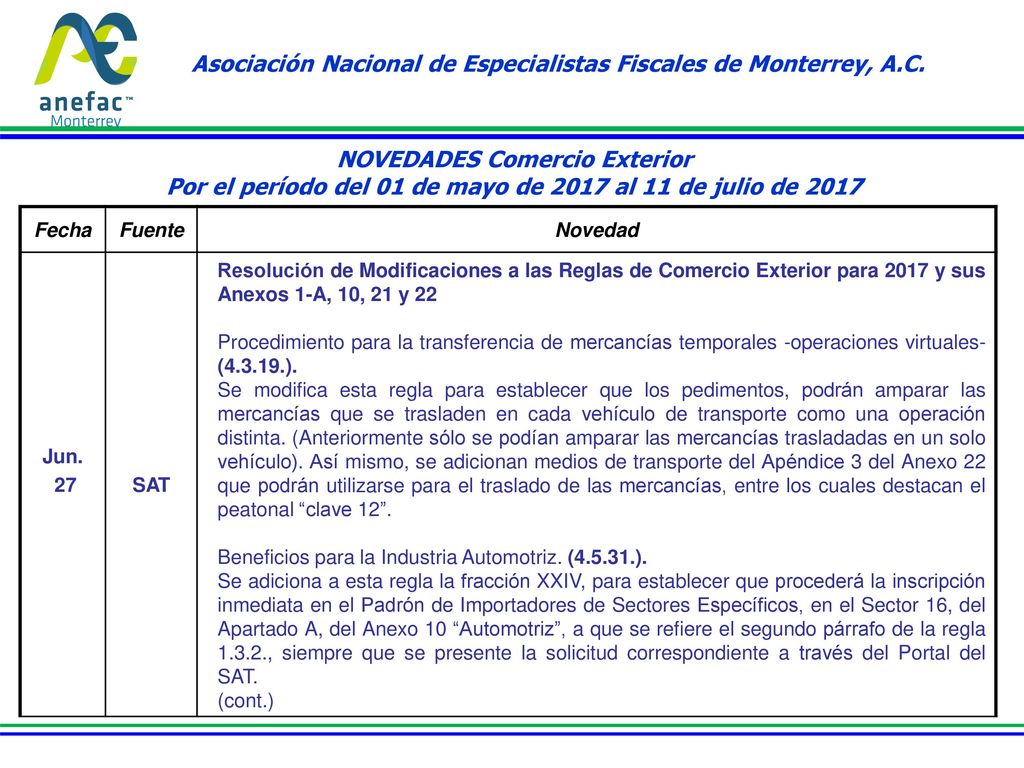 Asociación Nacional de Especialistas Fiscales de Monterrey, A.C.