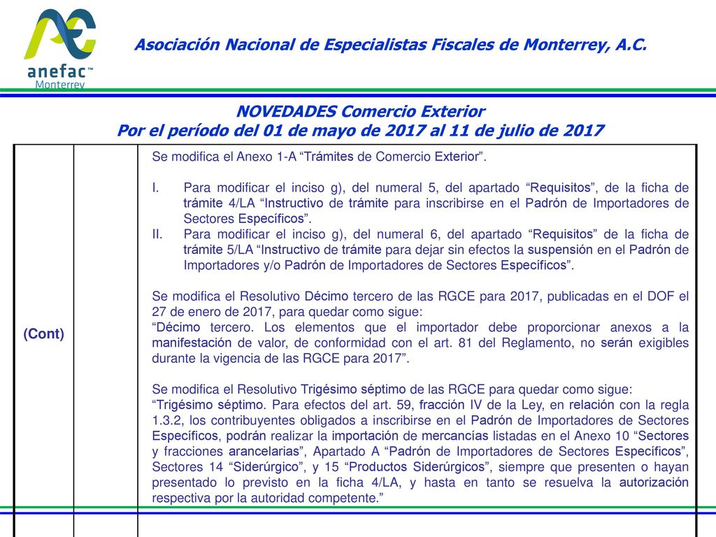 Asociación Nacional de Especialistas Fiscales de Monterrey, A.C.