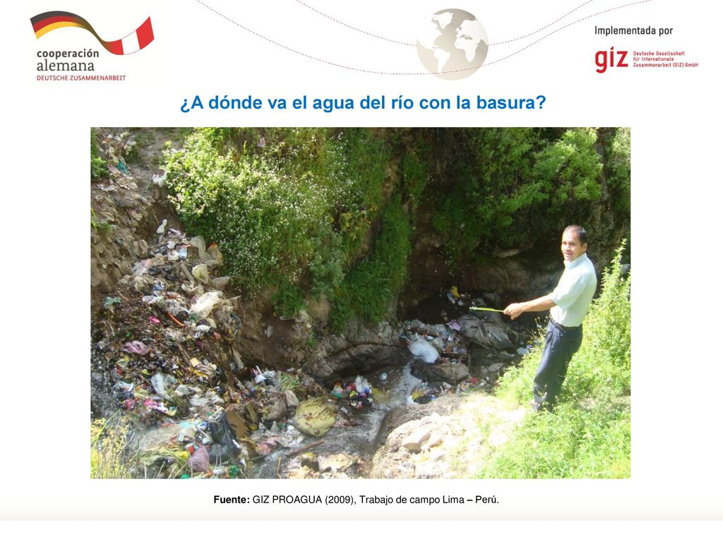 ¿A dónde va el agua del río con la basura