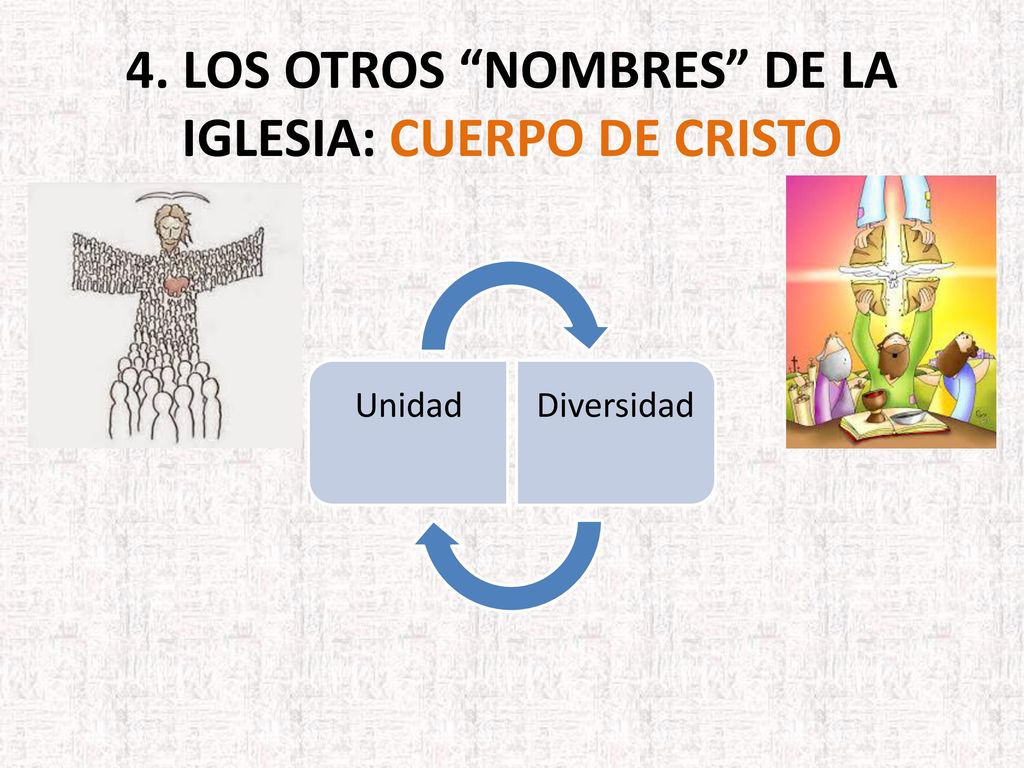 4. LOS OTROS NOMBRES DE LA IGLESIA: Cuerpo de Cristo