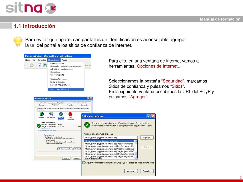 1.1 Introducción Para evitar que aparezcan pantallas de identificación es aconsejable agregar.