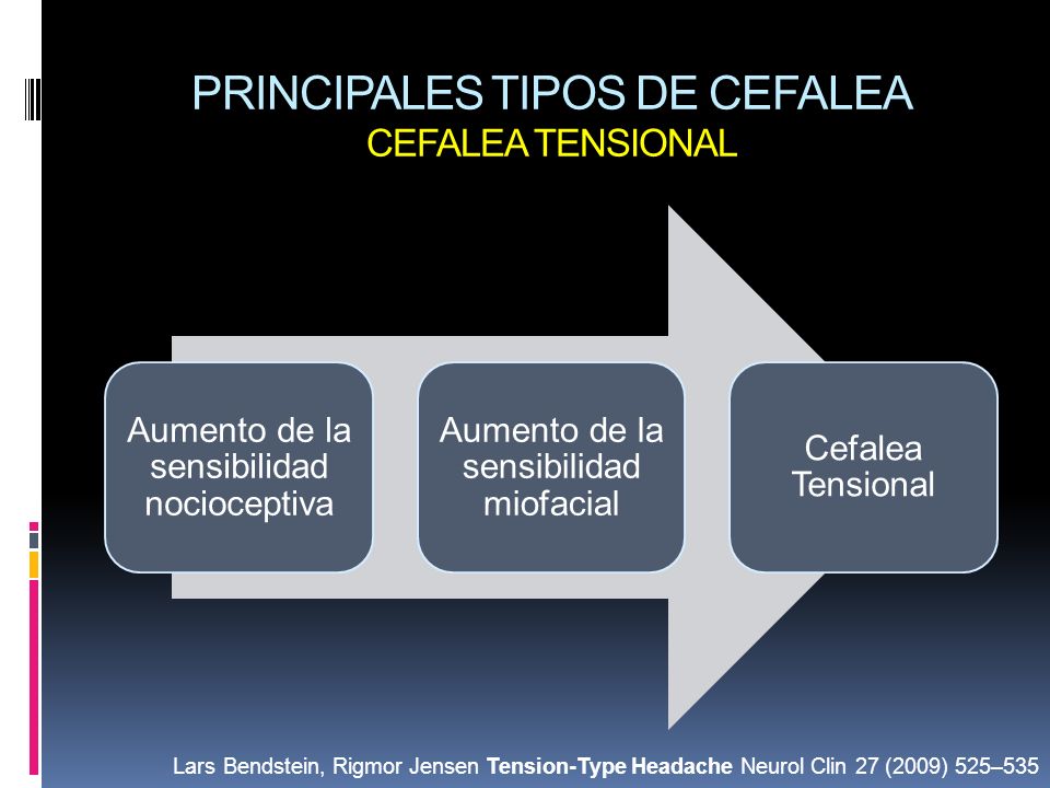 PRINCIPALES TIPOS DE CEFALEA CEFALEA TENSIONAL