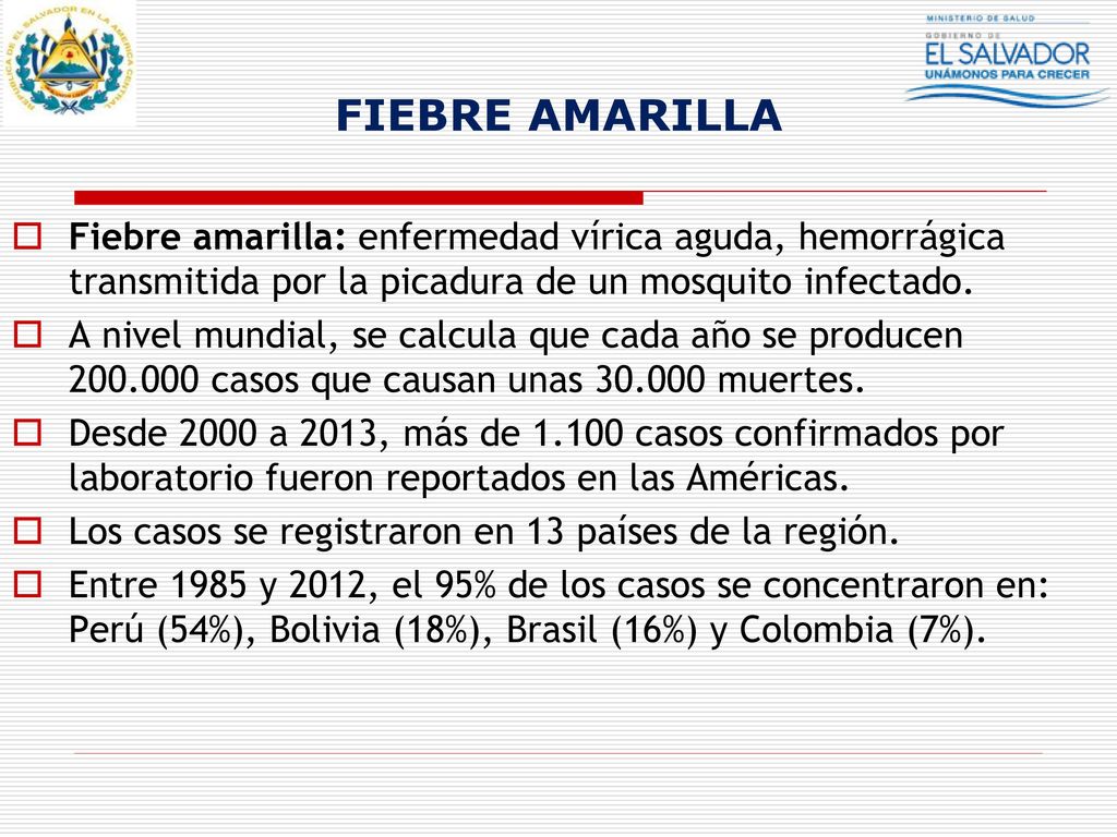 FIEBRE AMARILLA Fiebre amarilla: enfermedad vírica aguda, hemorrágica transmitida por la picadura de un mosquito infectado.