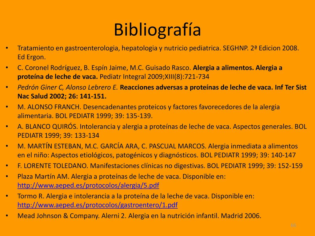 Bibliografía Tratamiento en gastroenterologia, hepatologia y nutricio pediatrica. SEGHNP. 2ª Edicion Ed Ergon.