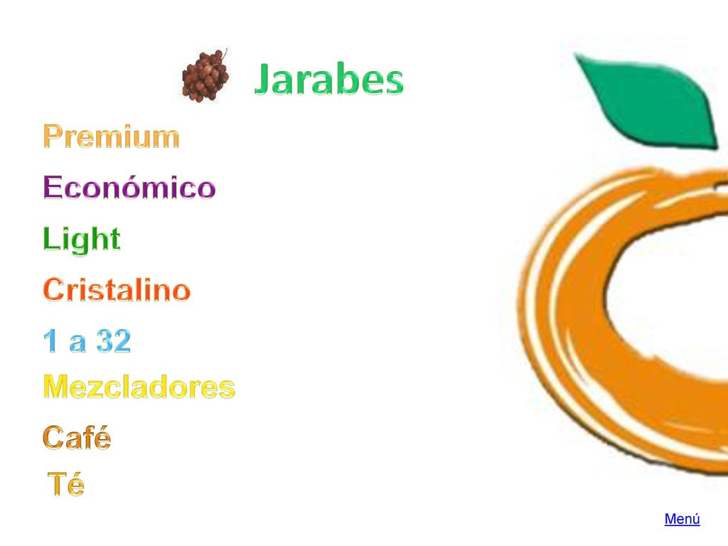 Jarabes Premium Económico Light Cristalino 1 a 32 Mezcladores Café Té