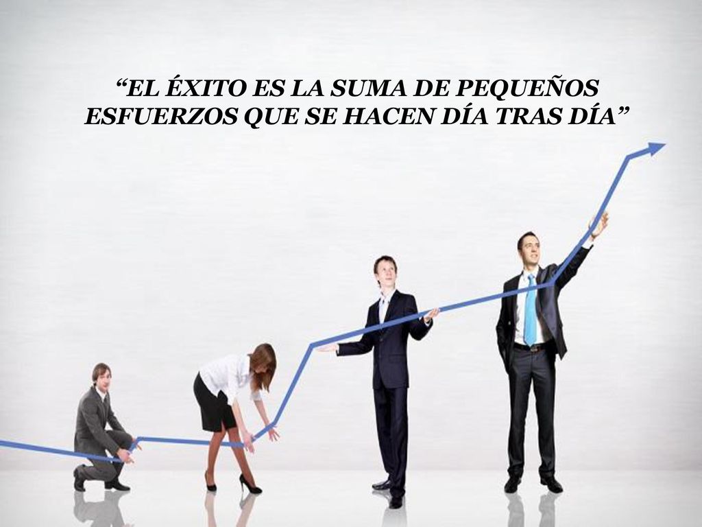 EL ÉXITO ES LA SUMA DE PEQUEÑOS ESFUERZOS QUE SE HACEN DÍA TRAS DÍA