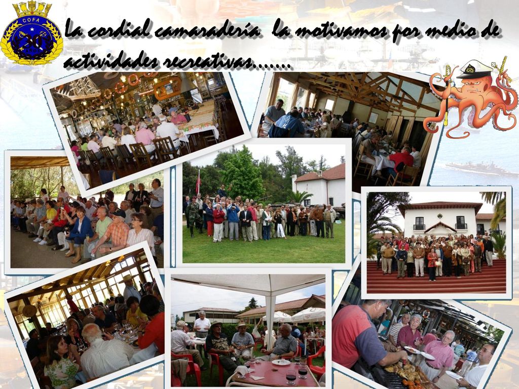 La cordial camaradería la motivamos por medio de actividades recreativas…….