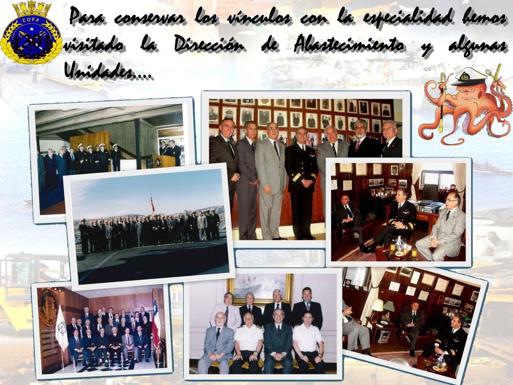 Para conservar los vínculos con la especialidad hemos visitado la Dirección de Abastecimiento y algunas Unidades….
