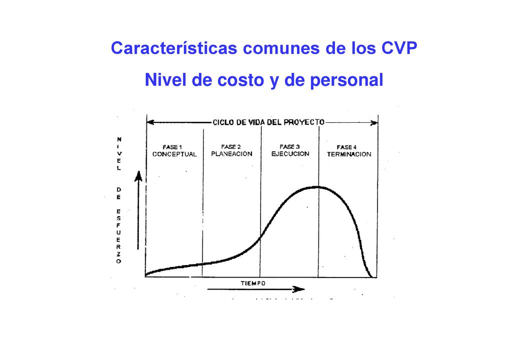 Características comunes de los CVP Nivel de costo y de personal