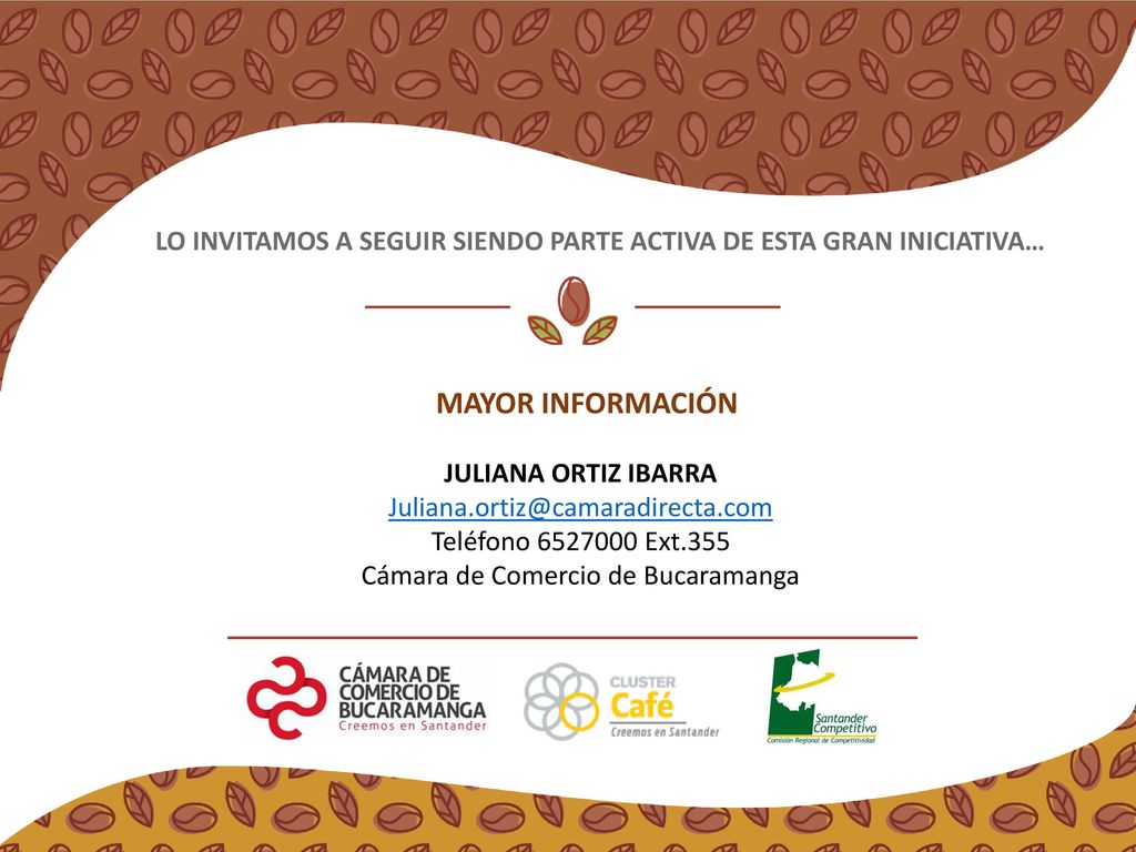 LO INVITAMOS A SEGUIR SIENDO PARTE ACTIVA DE ESTA GRAN INICIATIVA…