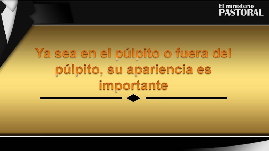 Ya sea en el púlpito o fuera del púlpito, su apariencia es