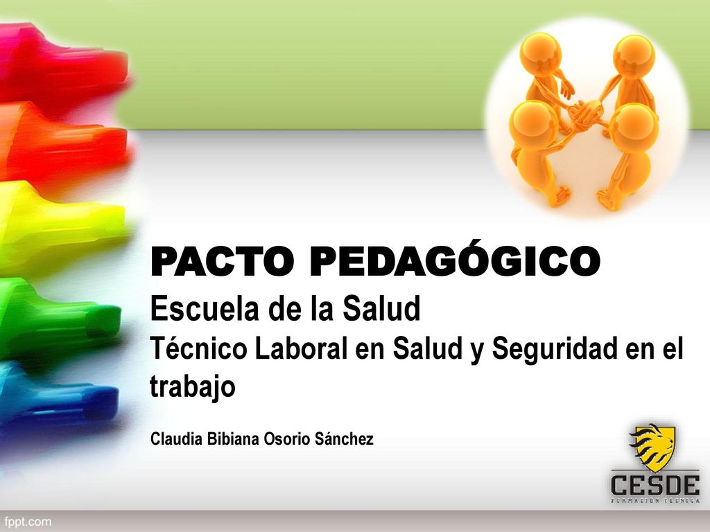 PACTO PEDAGÓGICO Escuela de la Salud Técnico Laboral en Salud y Seguridad en el trabajo