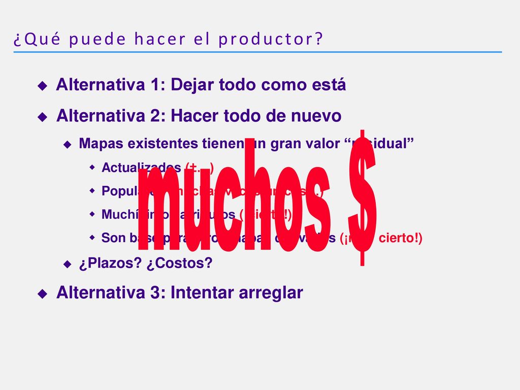 ¿Qué puede hacer el productor