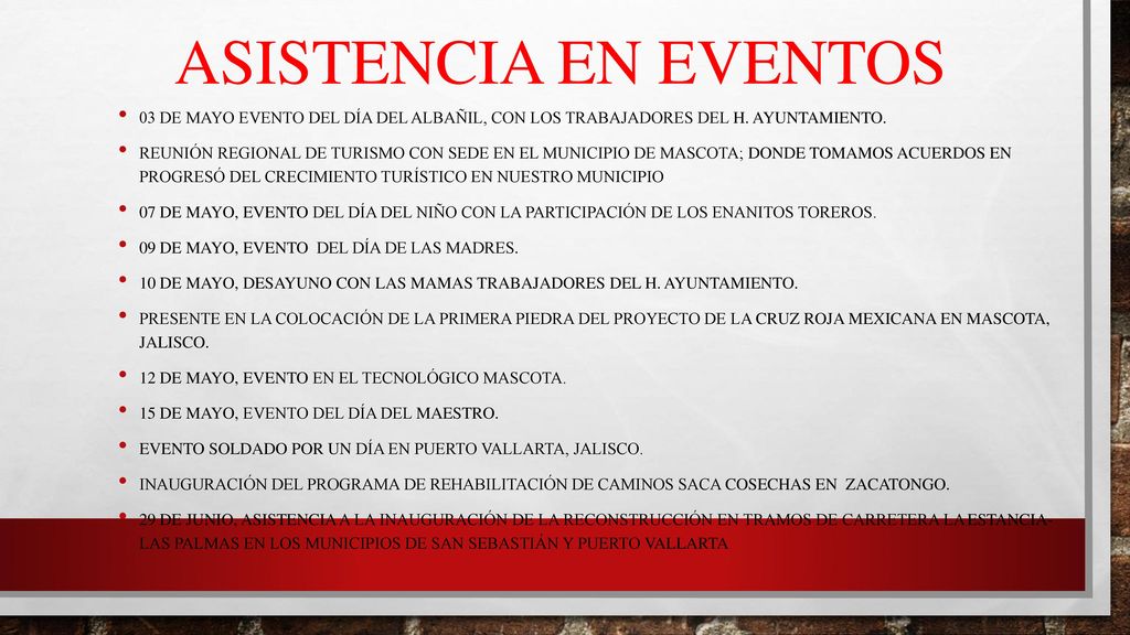 Asistencia en Eventos 03 de mayo evento del día del albañil, con los trabajadores del H. ayuntamiento.
