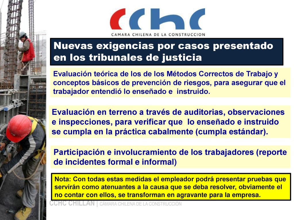 Nuevas exigencias por casos presentado en los tribunales de justicia