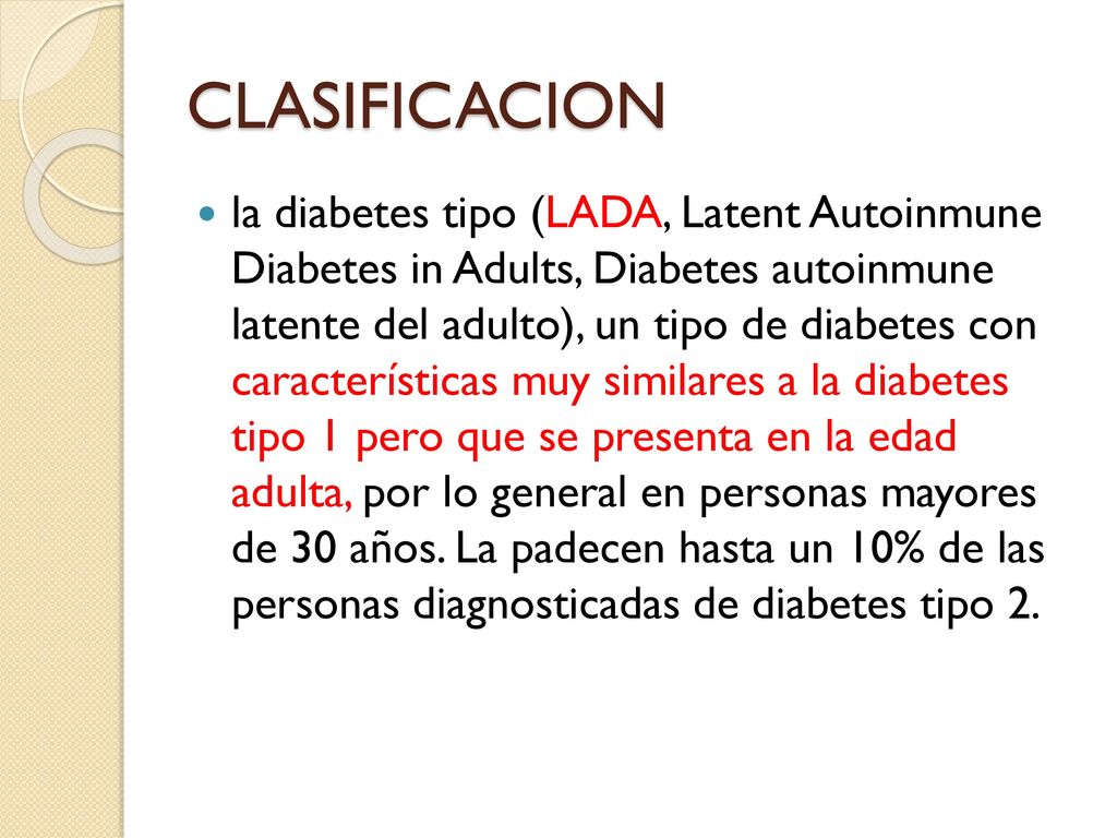 diabetes autoinmune del adulto