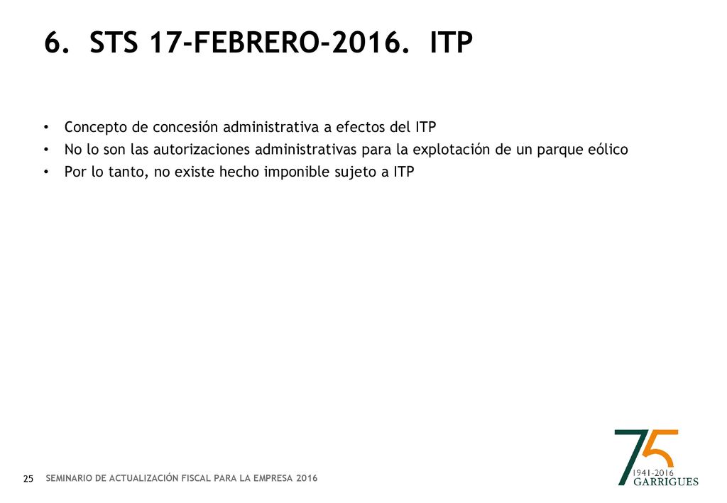 6. STS 17-febrero Itp Concepto de concesión administrativa a efectos del ITP.
