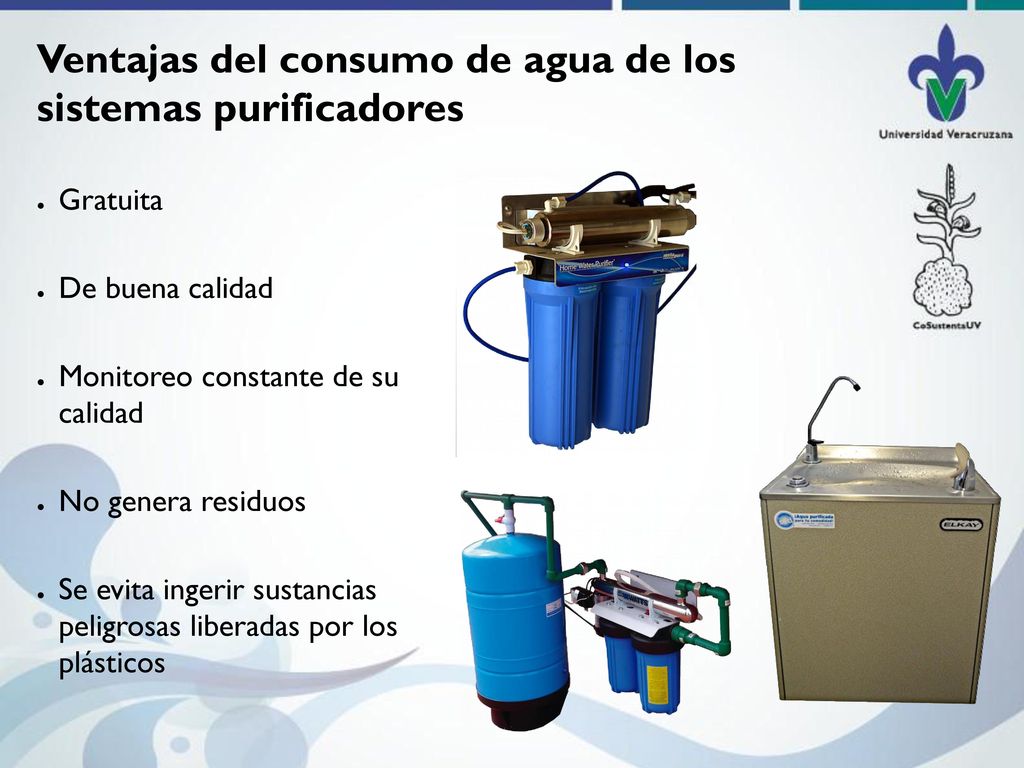 Ventajas del consumo de agua de los sistemas purificadores
