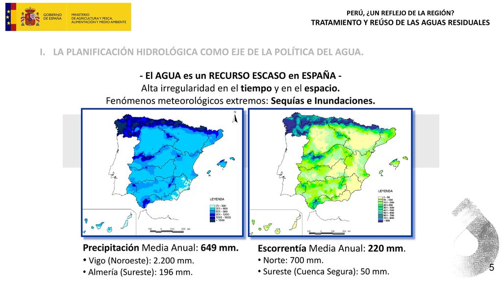 - El AGUA es un RECURSO ESCASO en ESPAÑA -
