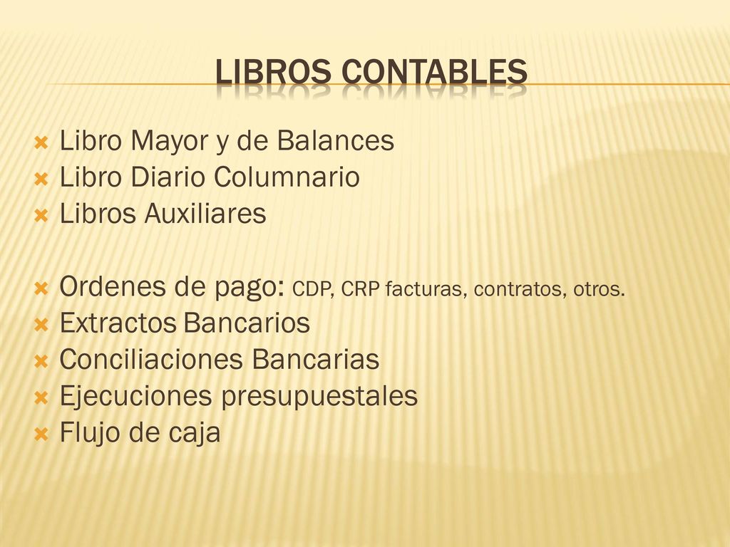 Libros contables Libro Mayor y de Balances Libro Diario Columnario