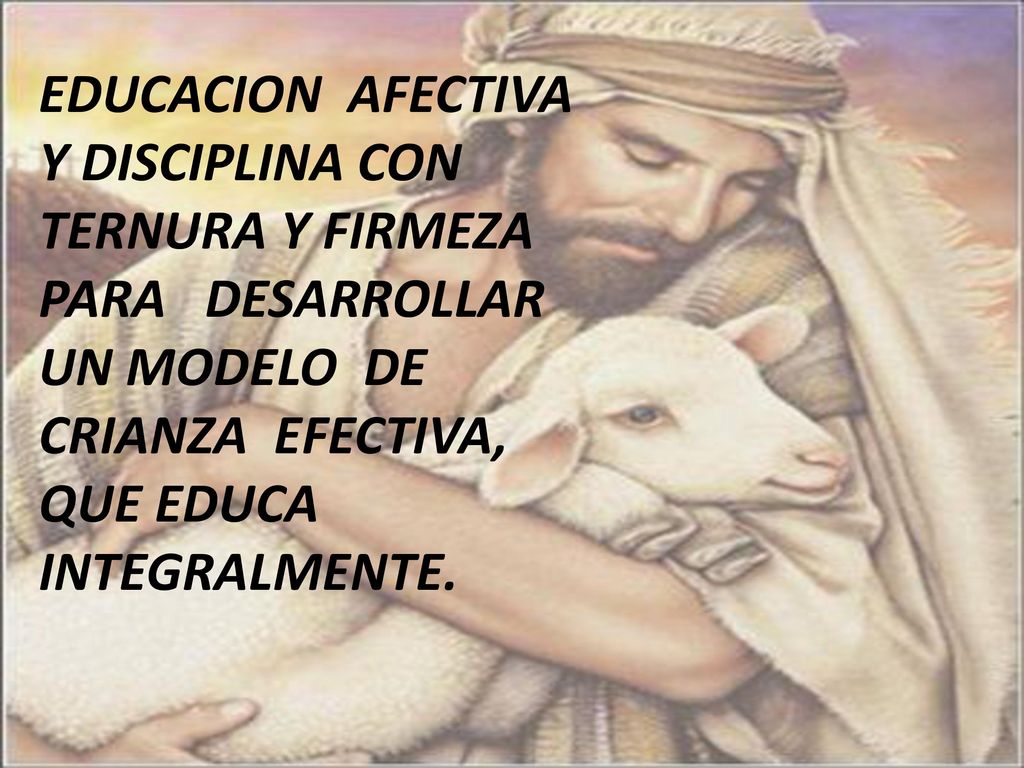 EDUCACION AFECTIVA Y DISCIPLINA CON TERNURA Y FIRMEZA PARA DESARROLLAR UN MODELO DE CRIANZA EFECTIVA, QUE EDUCA INTEGRALMENTE.