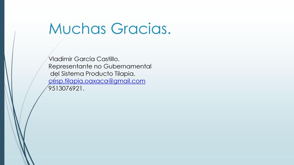 ¡Gracias por su atención. Muchas Gracias. Vladimir García Castillo